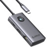 ORICO docking station PW11-6PR, 6 θυρών, USB-C σύνδεση, 100W PD 4K, γκρι