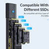 ORICO θήκη για M.2 SATA SSD PWM2, 5Gbps, μαύρη
