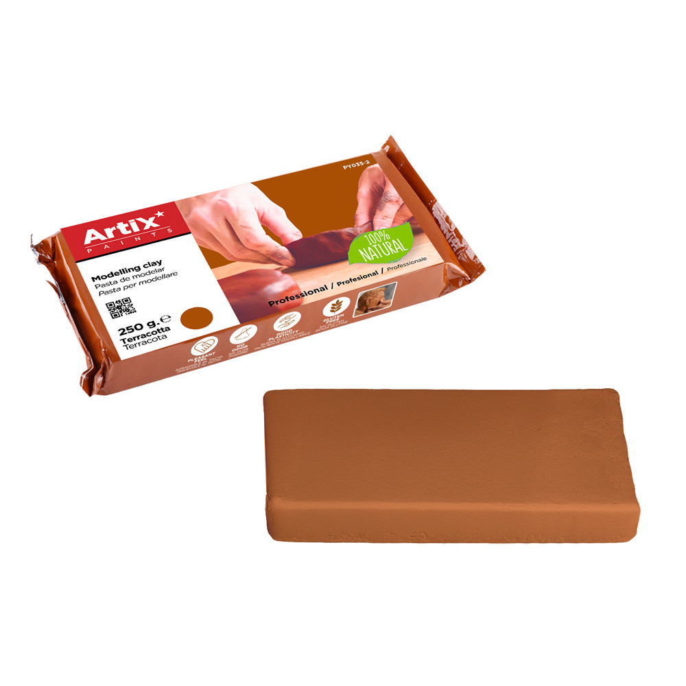 ARTIX PAINTS φυσικός πηλός PY035-2, χωρίς γλουτένη, 250γρ, καφέ