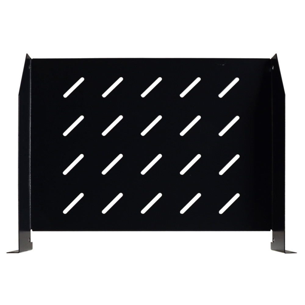 PULSAR σταθερό ράφι 19" RAPD600, για rack βάθους 600mm, 2U, μαύρο