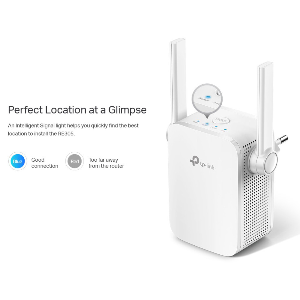 TP-LINK AC1200 Wi-Fi Range Extender RE305, dual band, V4.40