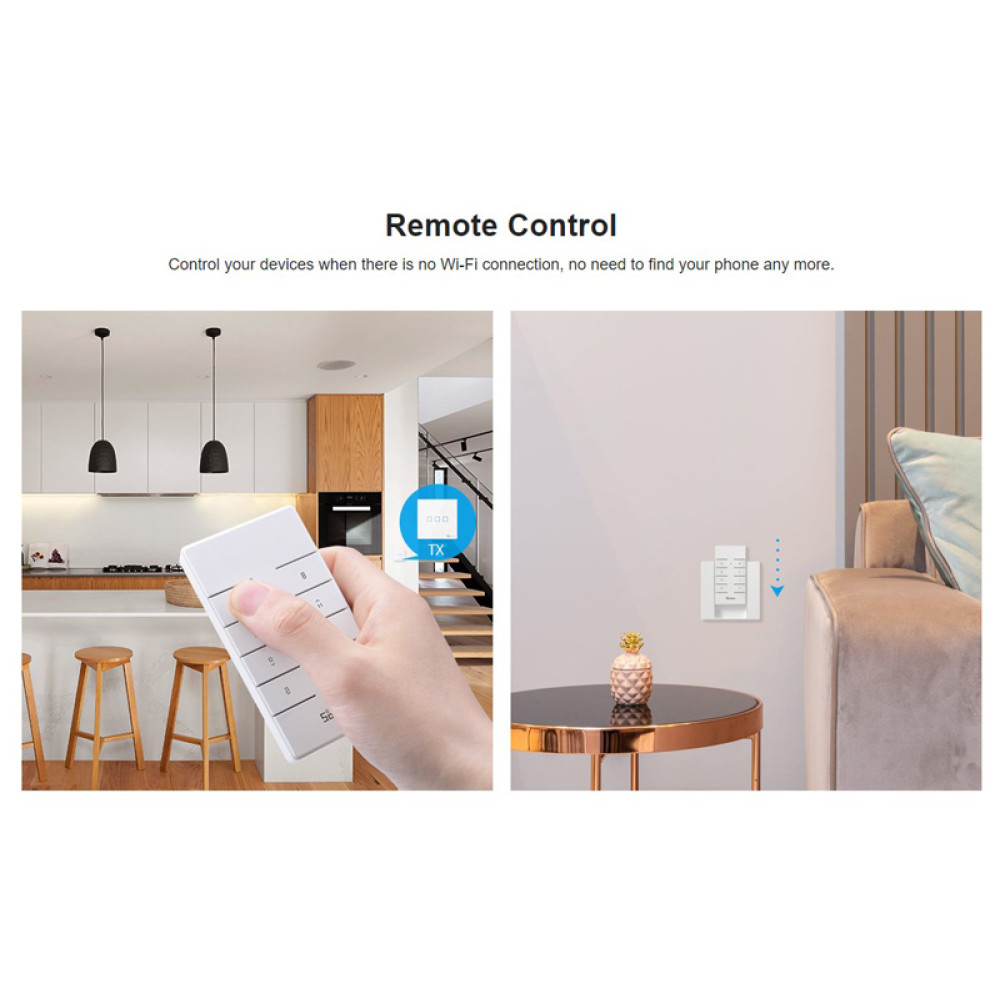 SONOFF remote controller RM433R2, 433MHz, λευκό