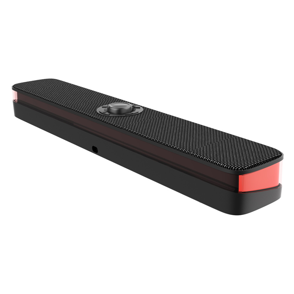 SADES soundbar Posevolt με RGB φωτισμό, 10W, Bluetooth & USB-C/USB, μαύρο