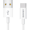 USAMS καλώδιο USB-C σε USB US-SJ285, 2A, 1m, λευκό