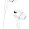 USAMS earphones με μικρόφωνο EP-41, Lightning, Φ10mm, 1.2m, λευκά