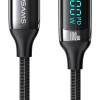 USAMS καλώδιο USB Type-C US-SJ546, 100W/5A, 1.2m, μαύρο
