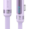 USAMS καλώδιο USB-C US-SJ653, 100W, 480Mbps, flat, 1.2m, μωβ
