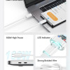 USAMS καλώδιο USB-C σε USB-C US-SJ660, 100W, 480Mbps, 1.2m, λευκό