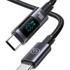USAMS καλώδιο USB-C σε USB-C US-SJ671, 100W, 480Mbps, 1.2m, μαύρο