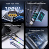 USAMS αντάπτορας USB-C US-SJ682 με οθόνη, 100W, γκρι