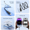 USAMS καλώδιο Lightning σε USB US-SJ689, 2.4A, 480Mbps, 1m, μαύρο