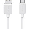 USAMS καλώδιο USB-C σε USB US-SJ693, 3A, 480Mbps, 2m, λευκό