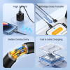 USAMS καλώδιο Lightning σε USB US-SJ709, 2.4A, 480Mbps, 1m, λευκό