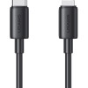 USAMS καλώδιο Lightning σε USB-C US-SJ712, 30W, 480Mbps, 1m, μαύρο