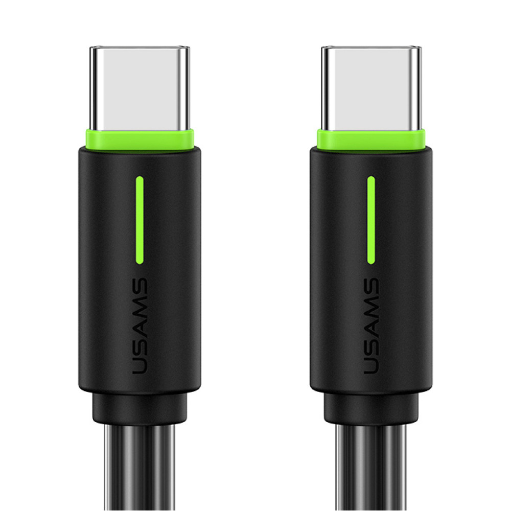 USAMS καλώδιο USB-C US-SJ734, 60W, 480Mbps, 1m, μαύρο