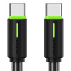 USAMS καλώδιο USB-C US-SJ734, 60W, 480Mbps, 1m, μαύρο