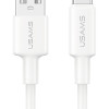 USAMS καλώδιο USB-C σε USB SJ761, 3A 18W, 480Mbps, 1m, λευκό