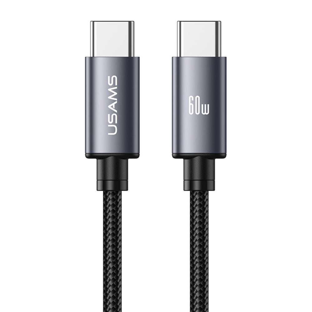 USAMS καλώδιο USB-C SJ769, 60W, 480Mbps, 1m, μαύρο