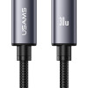 USAMS καλώδιο Lightning σε USB-C SJ770, 30W, 480Mbps, 1m, μαύρο