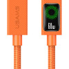 USAMS καλώδιο USB-C SJ773, 60W, 480Mbps, 1.2m, πορτοκαλί