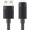 USAMS καλώδιο Lightning σε USB SJ778, 2.4A, 480Mbps, 1m, μαύρο