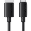 USAMS καλώδιο USB-C σε USB SJ786, σιλικόνης, 3A, 480Mbps, 1m, μαύρο