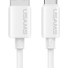 USAMS καλώδιο USB-C σε USB SJ786, σιλικόνης, 3A, 480Mbps, 1m, λευκό