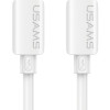 USAMS καλώδιο USB-C SJ787, σιλικόνης, 60W, 480Mbps, 1m, λευκό