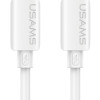 USAMS καλώδιο Lightning σε USB-C SJ788, σιλικόνης, 30W, 480Mbps, 1m, λευκό