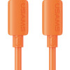 USAMS καλώδιο Lightning σε USB-C SJ788, σιλικόνης, 30W, 480Mbps, 1m, πορτοκαλί