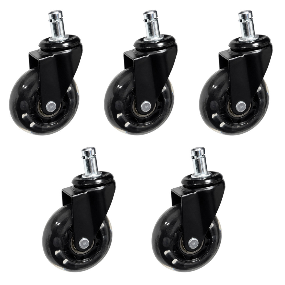 POWERTECH σετ ανταλλακτικά ροδάκια για PT-1633 καρέκλα γραφείου, 5τμχ