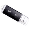 SILICON POWER USB Flash Drive Ultima U02, 16GB, USB 2.0, μαύρο
