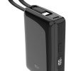 SILICON POWER power bank CP10 με καλώδιο USB-C, 2x θύρες εξόδου, 10000mAh, 20W, μαύρο