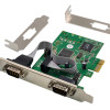 POWERTECH κάρτα επέκτασης PCIe σε 2x serial ST349, 921.6Kbps, SB16C1052PCI