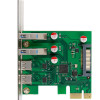 POWERTECH κάρτα επέκτασης PCIe σε 2x USB & 2x USB-C ST632, 5Gbps, NEC D720201