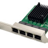 POWERTECH κάρτα επέκτασης PCIe σε 4x RJ45 GbE ST708, RTL8111F & ASM1184