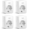 TP-LINK smart αντάπτορας ρεύματος TAPO-P100, Wi-Fi, ΒΤ, 4τμχ, Ver. 1.0