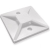 POWERTECH αυτοκόλλητη βάση δεματικών TIES-004, 30x30mm, 50τμχ, λευκό
