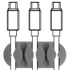 POWERTECH Οργανωτής καλωδίων σιλικόνης TIES-011, 5 καλωδίων, 6τμχ