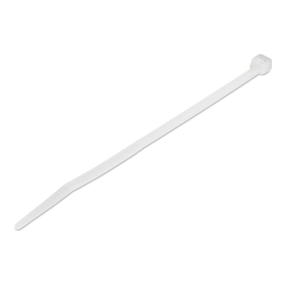 POWERTECH δεματικά καλωδίων TIES-053, 200x4.8mm, λευκά, 100τμχ