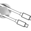 POWERTECH οργανωτές καλωδίων TIES-076, 2 θέσεις, Φ7mm, λευκό, 10τμχ