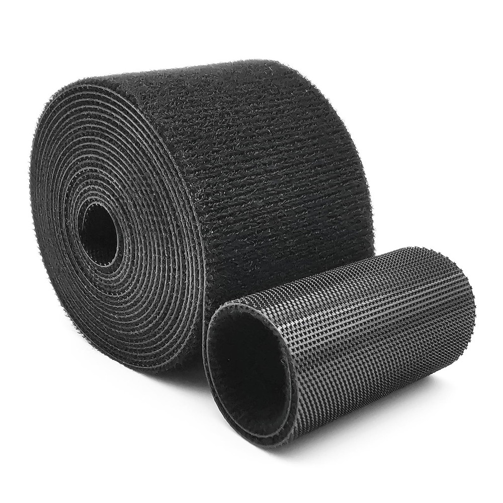 POWERTECH ταινία τύπου velcro TIES-080, 48mm, 5m, μαύρη