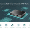 TP-LINK desktop switch TL-SF1006P, 6-Port 10/100Mbps, 4x PoE+, Ver. 1.0