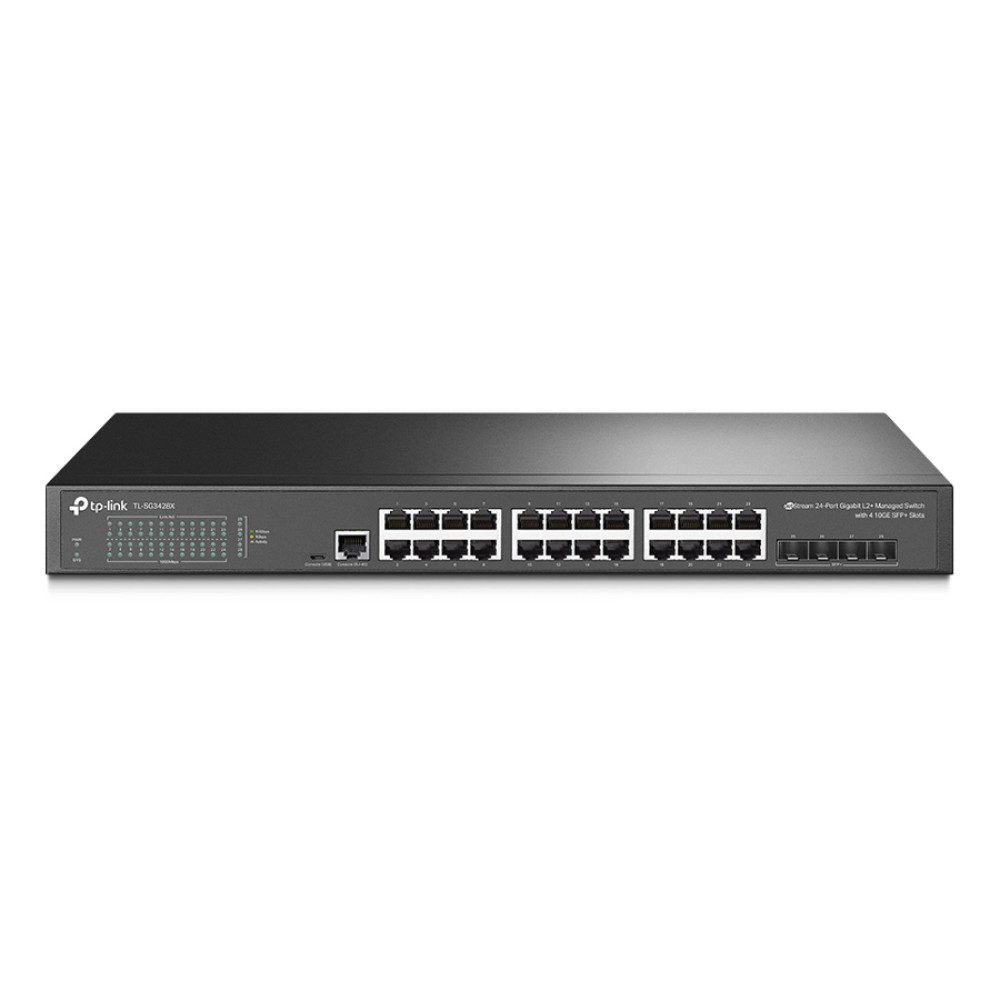 TP-LINK L2+ Managed Switch TL-SG3428X, 24-Port Gigabit, 4x SFP+, Ver.1.4