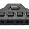 Splitter block TOOL-0095 για LED καλωδιοταινίες, 6-port, μαύρο