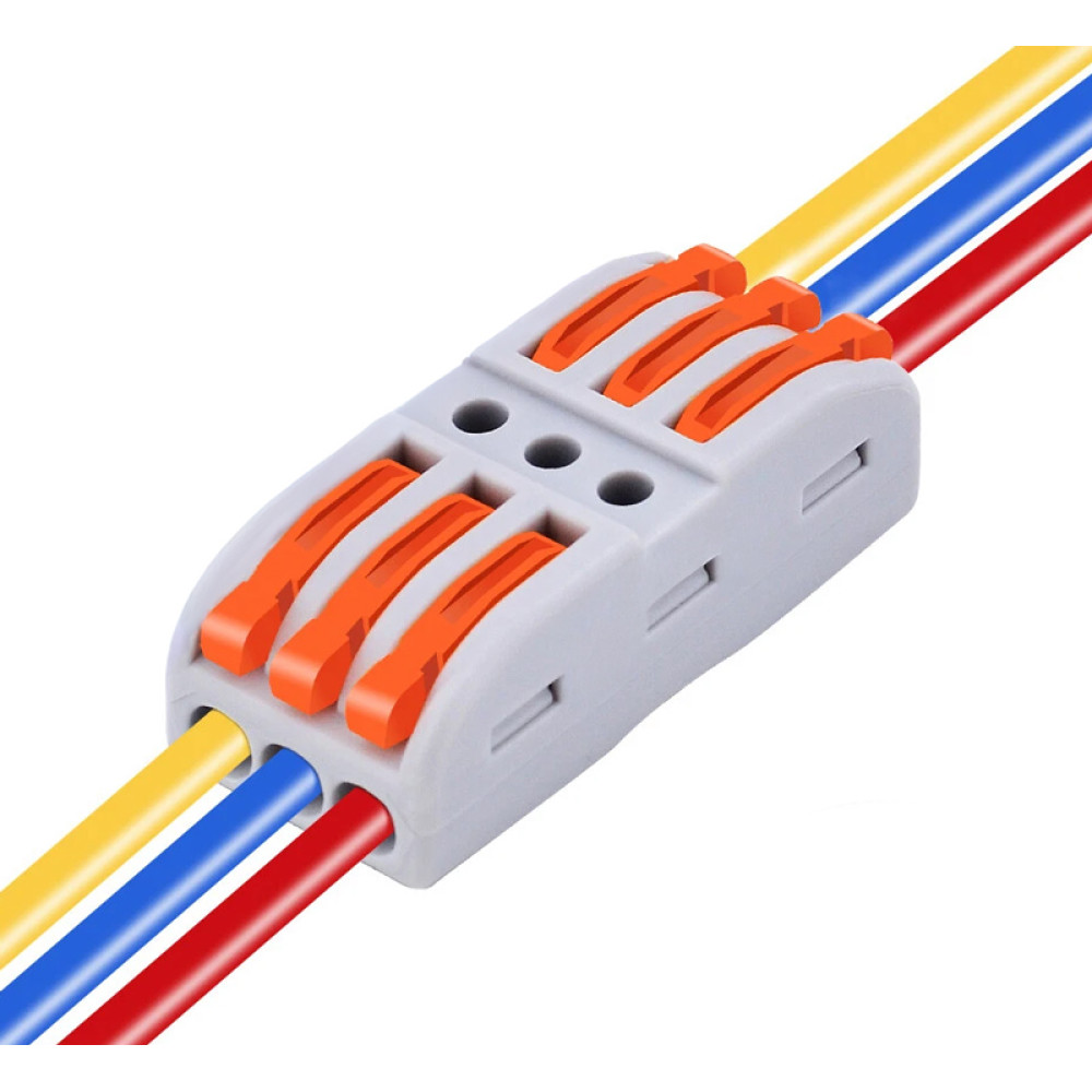 POWERTECH κλέμα σύνδεσης καλωδίων TOOL-0104, 3pin προς 3pin, 10τμχ