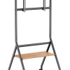 BRATECK βάση τηλεόρασης δαπέδου TTF13E-46FW, 37-86", έως 80kg, με ράφι & ροδάκια