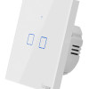 SONOFF smart διακόπτης ΤΧ-T2EU2C, αφής, Wi-Fi, διπλός, λευκός