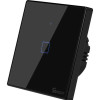 SONOFF smart διακόπτης ΤΧ-T3EU1C, αφής, Wi-Fi, μονός, μαύρος