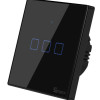 SONOFF smart διακόπτης ΤΧ-T3EU3C, αφής, Wi-Fi, τριπλός, μαύρος